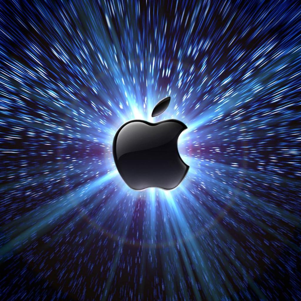 apple logo space