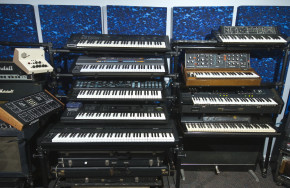 vintage synth stacks