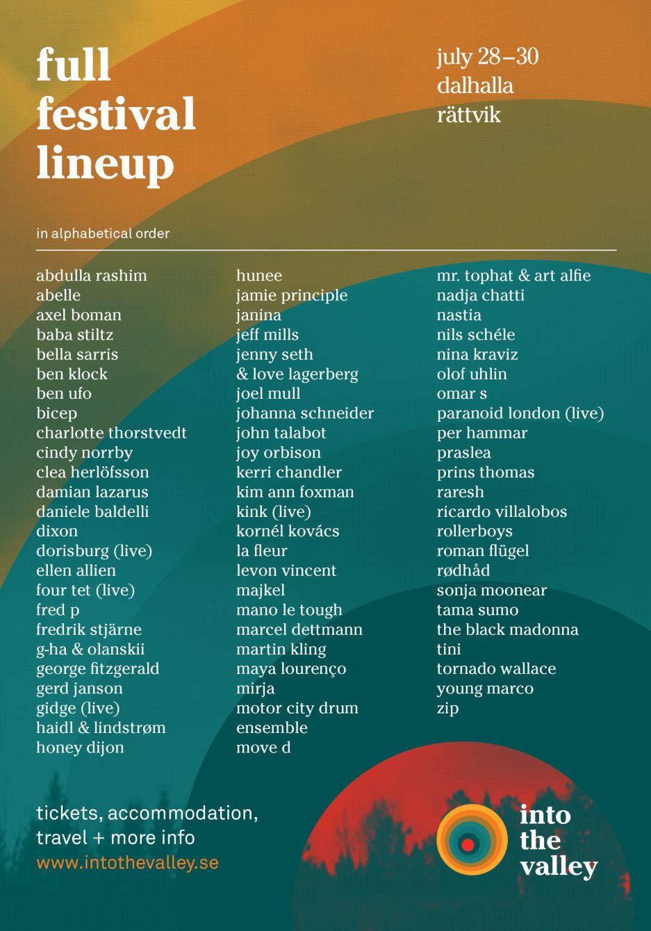 Into The Valley Lineup