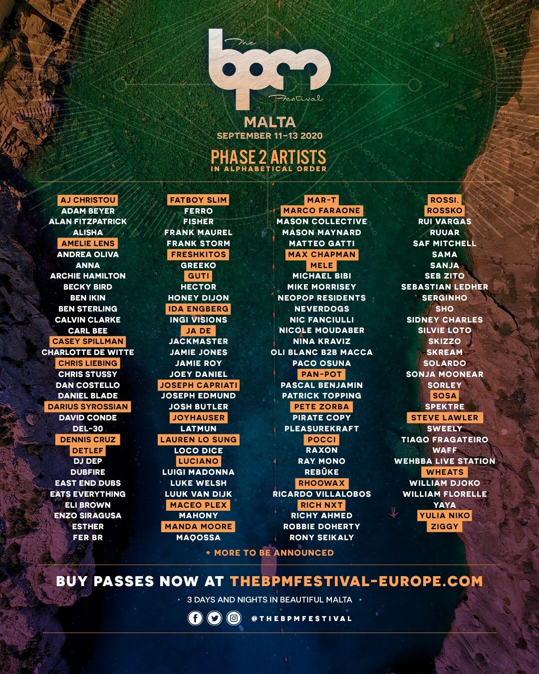 The BPM Festival Malta is looking to attract thousands of party-goers with this massive lineup