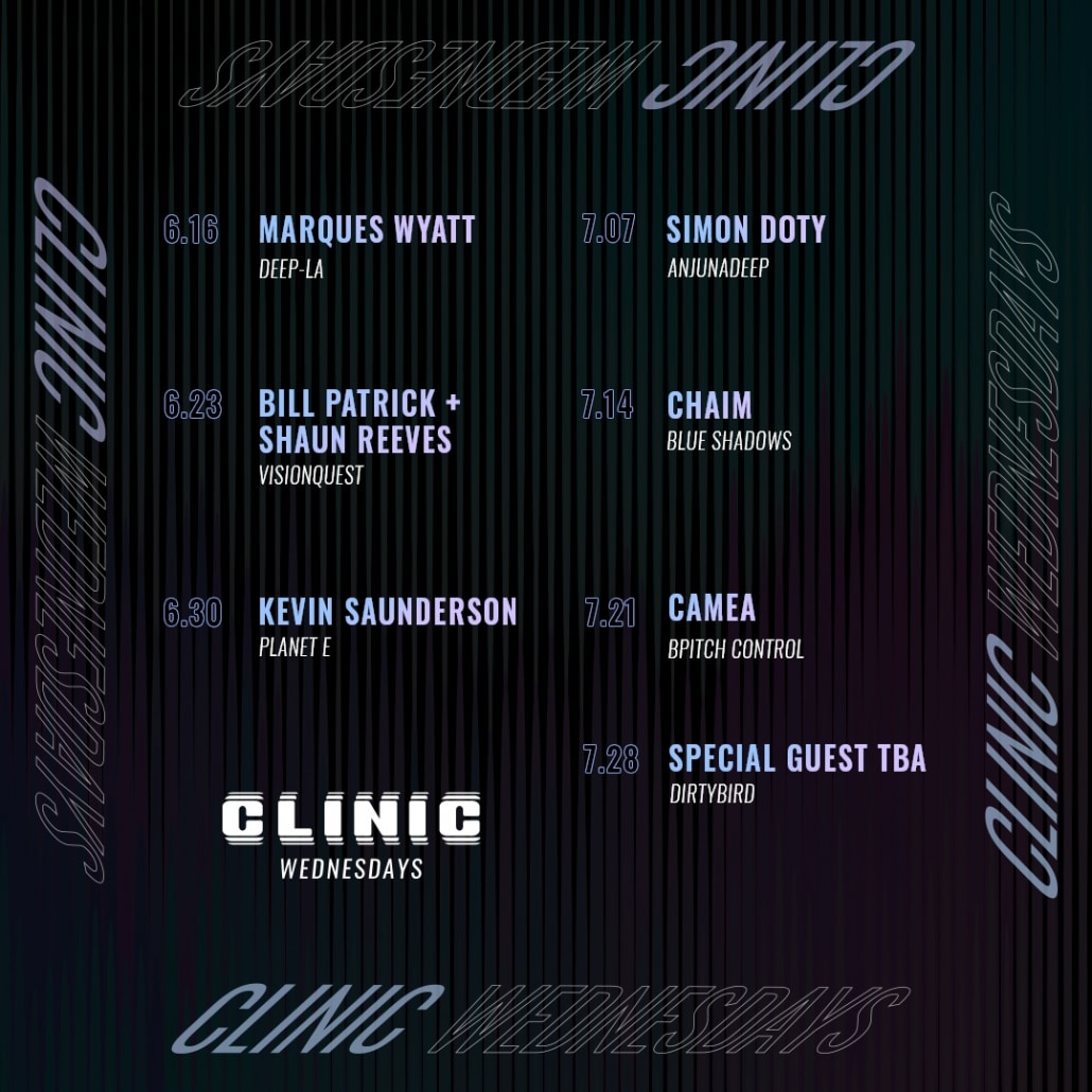 Clinic Wednesdays June and July