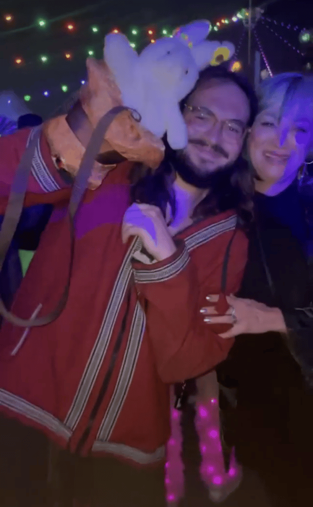 Raving with mom