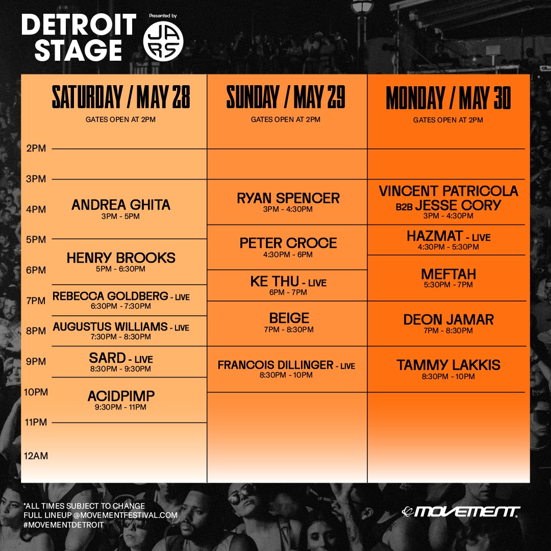 Movement Stage Lineup