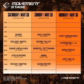 Movement Stage Lineup