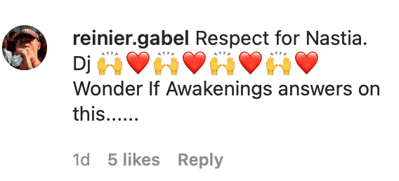 Nastia Cancels Awakenings Set