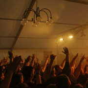 Illegal rave in glastonbury