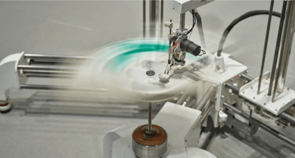 Record player uses plastic waste