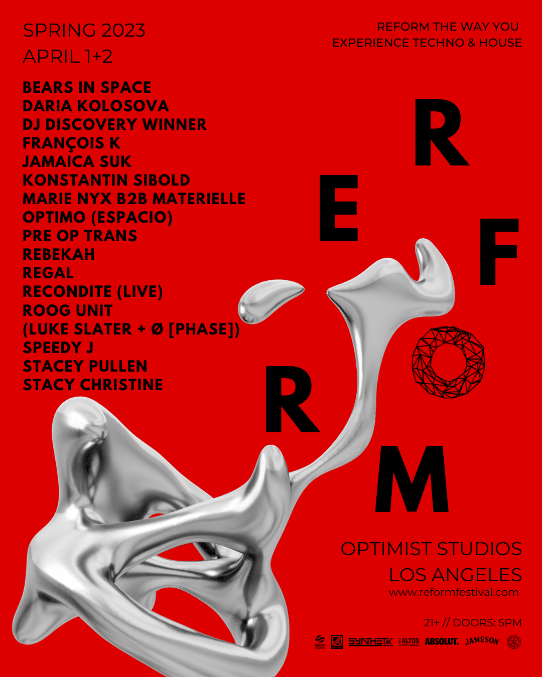 RE/FORM Announces Full Lineup